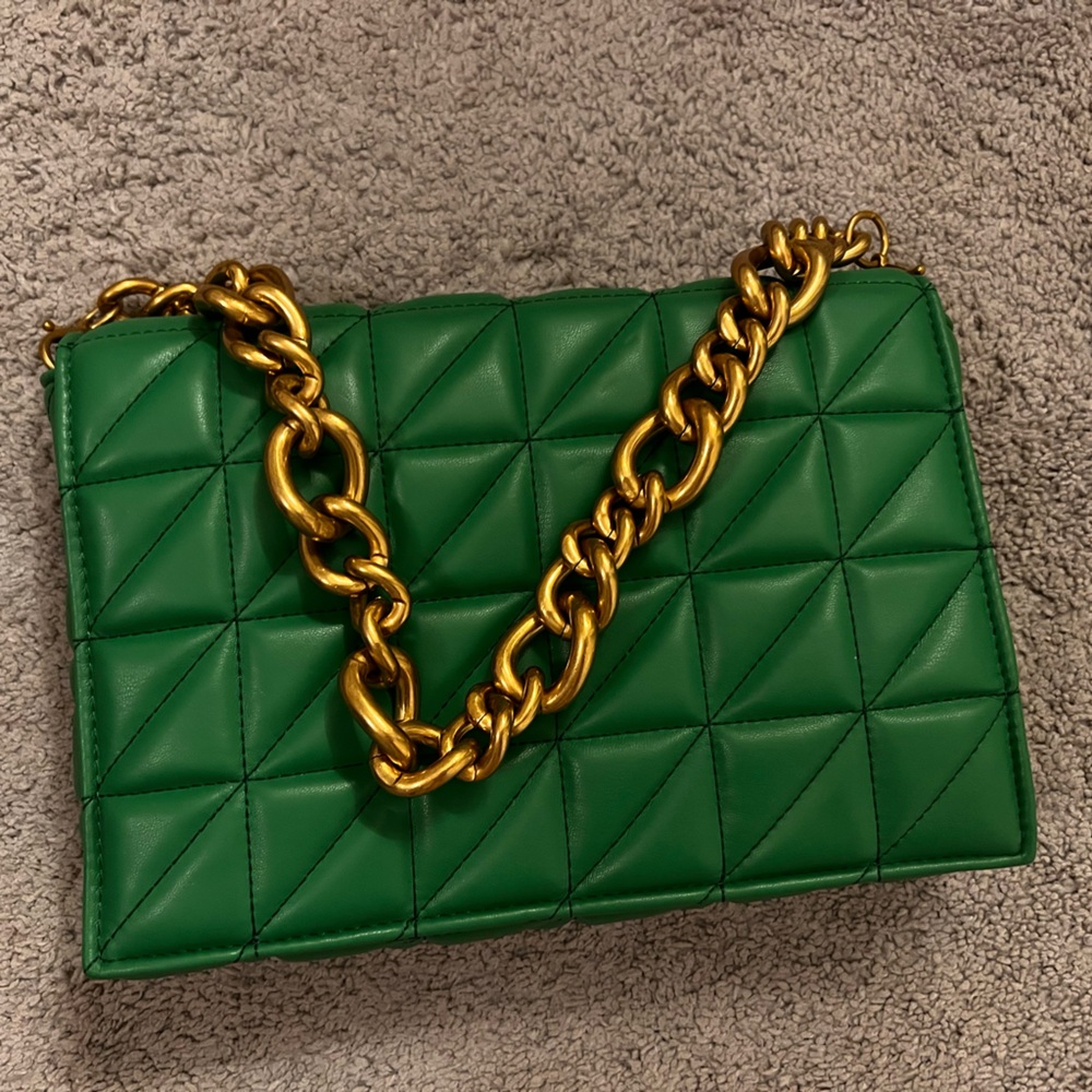 Zara green bag